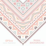 Tribal ethnic corner pattern Vector illustration for your cute N2