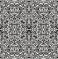 Seamless waved black and white pattern