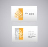 Vector abstract creative business cards N35