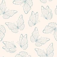 Seamless pattern with butterfly N3