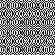 seamless black and white pattern in ethnic style N2