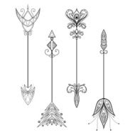 Vector Set of Vintag Arrows N2