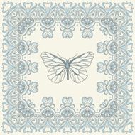 Abstract decoration vintage background and butterfly N2