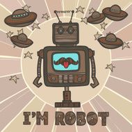 Hipster robot design N8