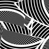 abstract black and white curve stripe pattern background N3