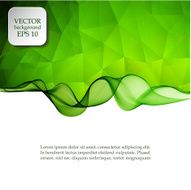 Background with waves and polygons N10
