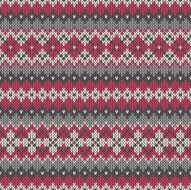 Seamless Knitted Pattern in Traditional Fair Isle Style N2