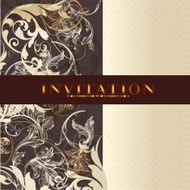 Beautiful wedding invitation design in elegant style