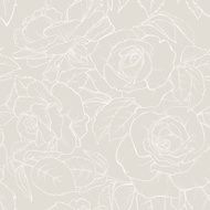 Rose vector seamless pattern N5