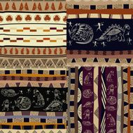 Set of Tribal painting