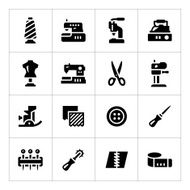 Set icons of sewing N3
