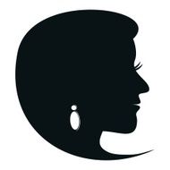 Woman and eardrop