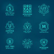 Monogram Hipster Set