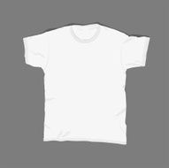 blank t-shirt white