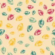 Abstract pattern with leaves on light background N2