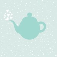 Vector pattern of tea time