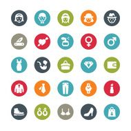 Elegance Garment related vector icons Ringico series