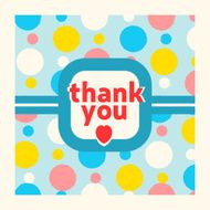 Thank you card design template N7