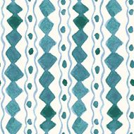Abstract seamless ethnic pattern painted with watercolors N6
