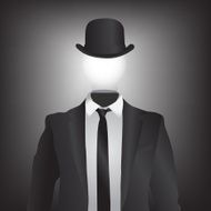 Black suit with bulbs - Illustration