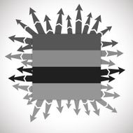 arrow banner background for design