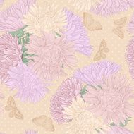 Beautiful seamless background with bouquet flowers N3