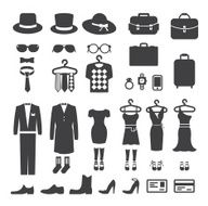 Clothing Store shopping Icon vector