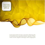 Background with waves and polygons N11