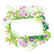 Beautiful floral frame place for your text