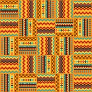 Ethnic ornament abstract geometric seamless fabric pattern N8