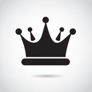 Crown icon isolated on white background