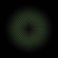 green circle of halftone vector illustration 10 eps N2