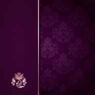 Frame on Seamless Floral - Illustration