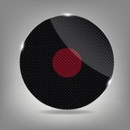 Glass Button Media Icon Vector Illustration N3