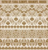 Horizontal elements decoration vector N38