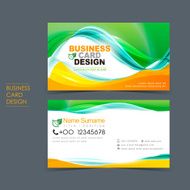 professional vector business card set N7