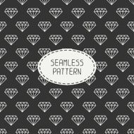 Vector seamless retro pattern with vintage hipster diamond N3