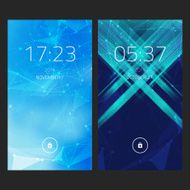 Mobile interface wallpaper design Set of abstract elegant backgrounds N4