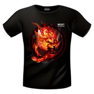 Running fire lion