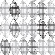 Abstract monochrome geometric seamless pattern N4