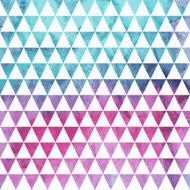 Vector Seamless Geometric Pattern on watercolor winter background N3