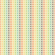 Seamless striped pattern of quatrefoils