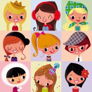 Girls Faces Collection I