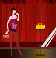 funky girl go night shopping