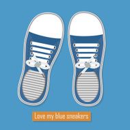 Love my blue sneakers