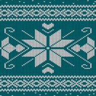 Scandinavian knitted seamless pattern N2
