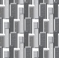 City seamless pattern N6