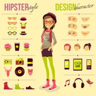 Hipster girl set N4