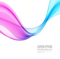 Vector template leaflet design with color lines N12