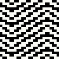 Trendy hipster Black and white pixel seamless pattern N6